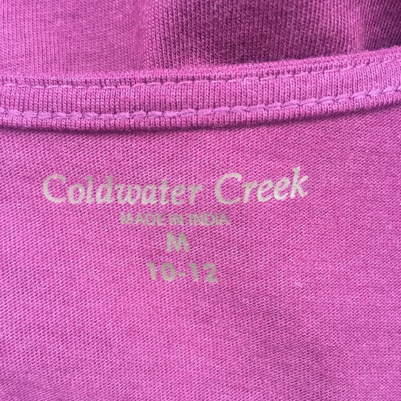 Coldwater Creak Embroidered Purple Sleeveless Top - Picture 4 of 5
